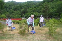 本別公園きれいに　町老人クラブ連合会が清掃奉仕活動 4
