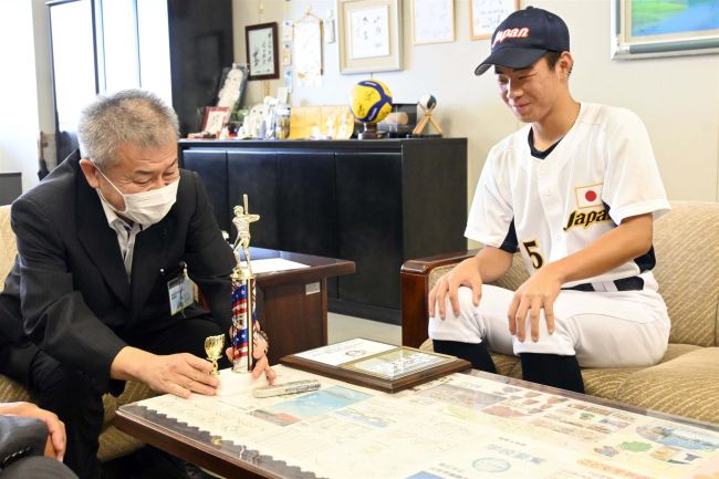 【写真】平井（帯二中、帯広リトルシニア）日本代表投手で活躍米国大会Ｖ
