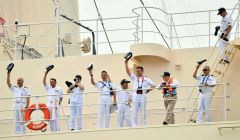 南極観測船「しらせ」が十勝港出発、盛況だった一般公開　広尾 8