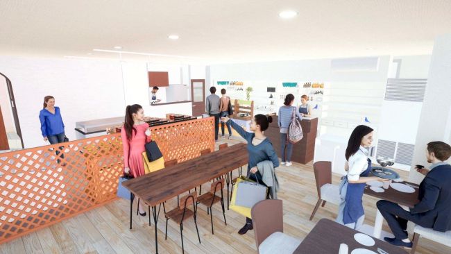【写真】大空のバス拠点にカフェ、地域の利用促進　十勝バスが実証事業