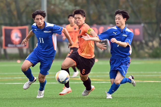 【写真】帯北攻撃的サッカーで圧勝16―0根室、東雲と小田部ハットトリック、サッカー全国高校選手権道大会初日
