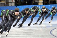 日本選手団はじめ公式練習始まる　出場は２５カ国２６４人　スケートＷ杯帯広大会 13