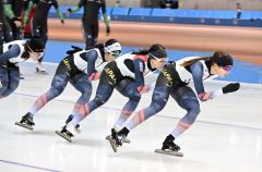 日本選手団はじめ公式練習始まる　出場は２５カ国２６４人　スケートＷ杯帯広大会 4