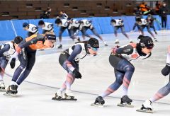 日本選手団はじめ公式練習始まる　出場は２５カ国２６４人　スケートＷ杯帯広大会 7