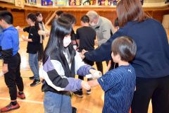 防災について学んだ陸別小学校の児童たち