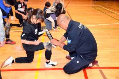 防災について学んだ陸別小学校の児童たち
