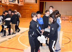 防災について学んだ陸別小学校の児童たち