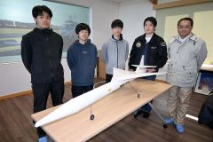 無人機の空力実験　大樹で　室蘭工大