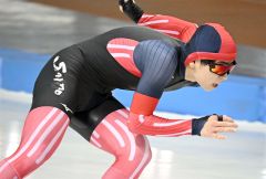 【男子１０００メートル】３位の日下賢将（帯三条高）