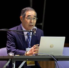 ゼロカーボンの取り組みを伝える竹中上士幌町長