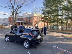 衝突被害軽減ブレーキの体験や自動駐車システムの見学などした安全運転サポート車講習会
