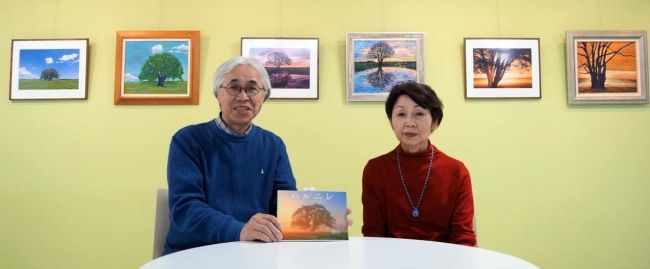 豊頃で四季ハルニレの絵画＆写真展　浦島さんと岡本さん