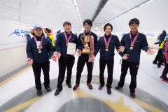 帯畜大川村女子Ｖ、男子はいしざんまい制す　カーリング道東選手権 13