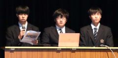 音更高ボランティア部員らは今年の部活動の様子を報告