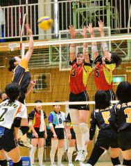 帯南商連覇　男子は帯三条　バレーボール大森杯高校大会 2