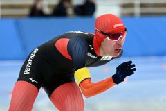 【男子５０００メートル】ラスト１周でスパートをかける立花英太郎（白樺）