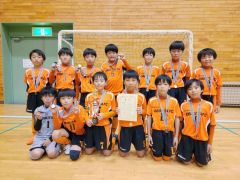 Ｕ１０のクラスで優勝の帯北ＦＣ