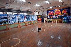 体育館も展示室に