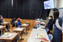 大樹高生考案の給食楽しむ　町内小中高校 5