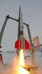 ロケットリンクテクノロジーのエンジン燃焼実験（同社提供）