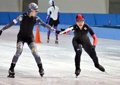 １年山本（大樹）２冠　男子５００は水口（更別中央）制す　全十勝中学校スケート 4