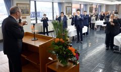 総力戦でまちづくり　村瀬町長　広尾町新年交礼会 2
