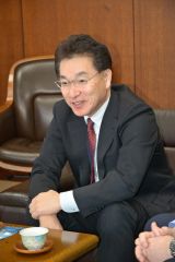 「既存大学との連携必要」帯商正副会頭が来社 2
