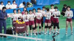 足立らの旭川実女子３位、春高バレー準決勝 5