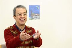 作品のぬくもりを象徴する主人公の親友役を演じた小宮さん（平栗玲香通信員撮影）
