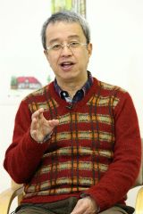 作品のぬくもりを象徴する主人公の親友役を演じた小宮さん（平栗玲香通信員撮影）