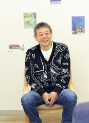 自身が感動した鹿追町民との触れ合い、美しい風景など実体験を「映画に詰め込んだ」と話す藤監督（平栗玲香通信員撮影）