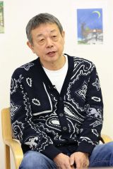 自身が感動した鹿追町民との触れ合い、美しい風景など実体験を「映画に詰め込んだ」と話す藤監督（平栗玲香通信員撮影）