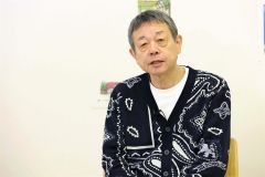 自身が感動した鹿追町民との触れ合い、美しい風景など実体験を「映画に詰め込んだ」と話す藤監督（平栗玲香通信員撮影）