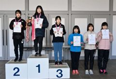 ６年女子の入賞者