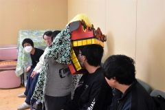 学生と児童が獅子舞で交流　スクオーラとぽっぷあっぷ～こぼれ話 2