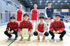男子団体準優勝の帯大谷