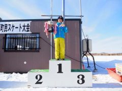 ３年生男子の表彰台

