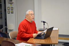「２０２３ラポロ宣言」を紹介する加藤氏（右）