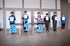 ６年男子の表彰式