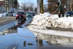 帯広、正午までに３．８度　３月中旬並みの最高気温に 2