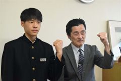 全中スケートでの健闘誓う　池田中の小澤さん 2