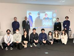 報告会にはオンラインで遠藤氏も参加した