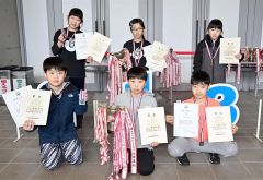 ３年生男女の上位入賞者