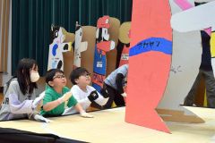 巨大紙ずもう大会 子どもたちが熱戦 豊頃 4