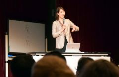 「予報を減災に生かして」　気象予報士菅井貴子さんが講演　池田 3