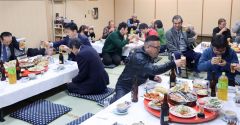 和気あいあいと親睦を深める猟友会上士幌支部