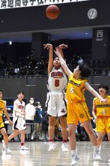 女子３位決定戦・帯大谷（白ユニホーム）―札幌東商