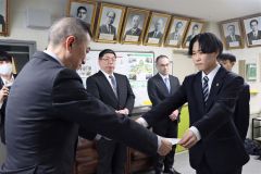 士幌高校で行われた奨励賞の表彰式