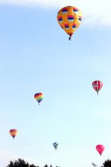 十勝の上空を舞う色鮮やかな熱気球（１０日）
