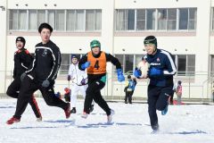 雪中ラグビー大会